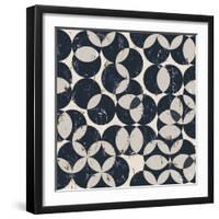 Seamless Pattern Background, Halftone, with Circles, Grungy, Seamless-Kirsten Hinte-Framed Art Print