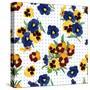 Seamless Pattern, Bouquet of Forget-Me-Nots-Svetlana Rib-Stretched Canvas