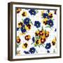 Seamless Pattern, Bouquet of Forget-Me-Nots-Svetlana Rib-Framed Art Print