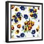 Seamless Pattern, Bouquet of Forget-Me-Nots-Svetlana Rib-Framed Art Print