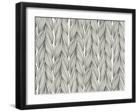 Seamless Pattern Imitation with Braids-tukkki-Framed Art Print