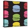 Seamless Pattern of Fast Food Burgers-ircy-Stretched Canvas