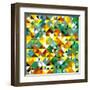 Seamless Pattern Of Geometric Shapes-Login-Framed Art Print