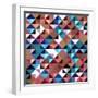 Seamless Pattern Of Geometric Shapes-Login-Framed Art Print