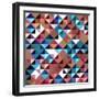 Seamless Pattern Of Geometric Shapes-Login-Framed Premium Giclee Print