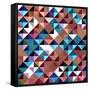 Seamless Pattern Of Geometric Shapes-Login-Framed Stretched Canvas