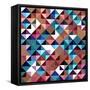 Seamless Pattern Of Geometric Shapes-Login-Framed Stretched Canvas