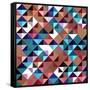 Seamless Pattern Of Geometric Shapes-Login-Framed Stretched Canvas