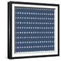 Seamless Pattern of Silver Stripes on Blue Background. Elegant Pattern for Background, Textile, Pap-ekmelica-Framed Art Print