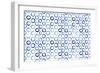 Seamless Pattern of Watercolor Blue Circles in Polka Dot Style-Katerina Izotova Art Lab-Framed Premium Giclee Print