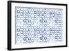 Seamless Pattern of Watercolor Blue Circles in Polka Dot Style-Katerina Izotova Art Lab-Framed Art Print