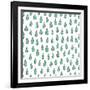 Seamless Pattern. Vector Background with Drops. Design for Prints, Shirts and Posters.-Qilli-Framed Art Print