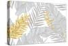 Seamless Pattern with Banana and Golden Palm Leaves in Vector-julia_blnk-Stretched Canvas