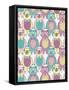 Seamless Pattern with Cute Hipster Bears for Children or Kids.-cherry blossom girl-Framed Stretched Canvas