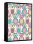 Seamless Pattern with Cute Hipster Bears for Children or Kids.-cherry blossom girl-Framed Stretched Canvas