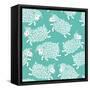 Seamless Pattern with Cute Sheep.-Baksiabat-Framed Stretched Canvas