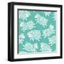 Seamless Pattern with Cute Sheep.-Baksiabat-Framed Art Print