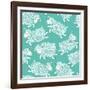 Seamless Pattern with Cute Sheep.-Baksiabat-Framed Art Print