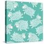 Seamless Pattern with Cute Sheep.-Baksiabat-Stretched Canvas