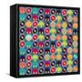 Seamless Pattern With Headphones And Vinyl Record-incomible-Framed Stretched Canvas