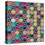 Seamless Pattern With Headphones And Vinyl Record-incomible-Stretched Canvas