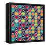 Seamless Pattern With Headphones And Vinyl Record-incomible-Framed Stretched Canvas