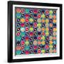 Seamless Pattern With Headphones And Vinyl Record-incomible-Framed Art Print