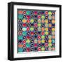 Seamless Pattern With Headphones And Vinyl Record-incomible-Framed Art Print