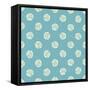 Seamless Pattern with Polka Dots (Abstract Roses)-Baksiabat-Framed Stretched Canvas