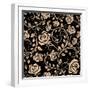 Seamless Pattern with Rose Flowers-seamartini-Framed Art Print