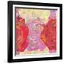 Seamless Pattern with Stylized Roses-Myatta-Framed Photographic Print