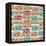 Seamless Pattern With Tape Recorders And Audio Cassette-incomible-Framed Stretched Canvas