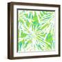 Seamless Pattern with Tropical Palm Leaves-tukkki-Framed Art Print