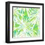 Seamless Pattern with Tropical Palm Leaves-tukkki-Framed Art Print