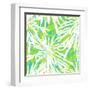 Seamless Pattern with Tropical Palm Leaves-tukkki-Framed Art Print