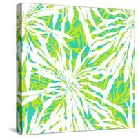 Seamless Pattern with Tropical Palm Leaves-tukkki-Stretched Canvas