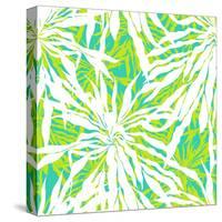 Seamless Pattern with Tropical Palm Leaves-tukkki-Stretched Canvas