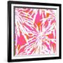 Seamless Pattern with Tropical Palm Leaves-tukkki-Framed Art Print