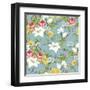 Seamless Pattern with Vintage Wildflowers-Varvara Kurakina-Framed Art Print