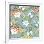 Seamless Pattern with Vintage Wildflowers-Varvara Kurakina-Framed Art Print