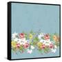 Seamless Pattern with Vintage Wildflowers-Varvara Kurakina-Framed Stretched Canvas