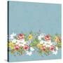 Seamless Pattern with Vintage Wildflowers-Varvara Kurakina-Stretched Canvas