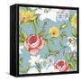 Seamless Pattern with Vintage Wildflowers-Varvara Kurakina-Framed Stretched Canvas