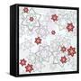 Seamless Pattern-Valeriya-Redina-Framed Stretched Canvas