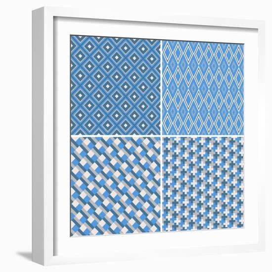 Seamless Pattern-Shonkar-Framed Art Print