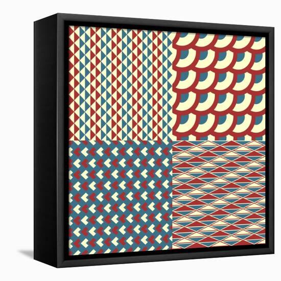 Seamless Pattern-Shonkar-Framed Stretched Canvas