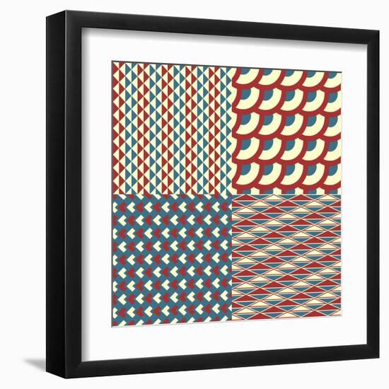 Seamless Pattern-Shonkar-Framed Art Print