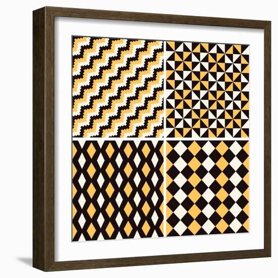 Seamless Pattern-Shonkar-Framed Art Print