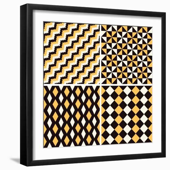 Seamless Pattern-Shonkar-Framed Art Print