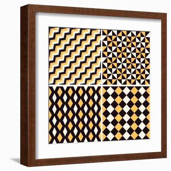 Seamless Pattern-Shonkar-Framed Art Print